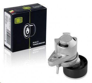 Ролик натяжитель ремня генератора Logan, Megane 1,4-1,6, Largus с ГУР, с кондиционером (с кронштейном)