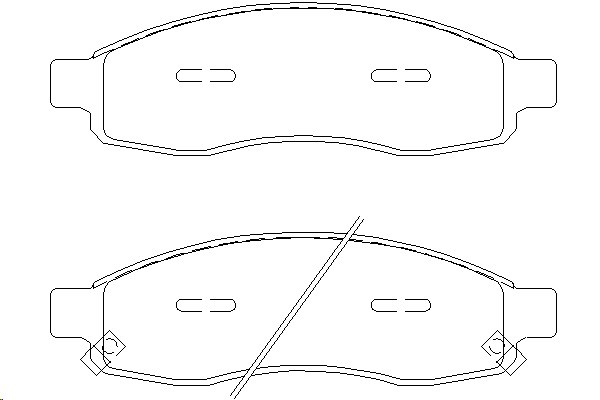 Колодки тормозные Nissan ARMADA, TITAN передние