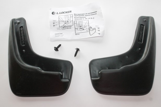 Брызговик Daewoo Gentra II перед. с 2013 г. полиуретан (2 шт)