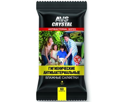 Салфетки влажные AVS антибактериальные (60шт)