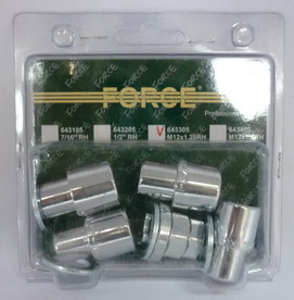 Гайки колесные (секретные)  M12*1,25 FORCE