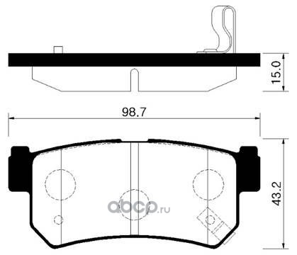 Колодки тормозные дисковые