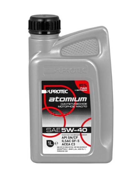 Масло моторное SUPROTEC ATOMIUM 5W-40 1л. синт.