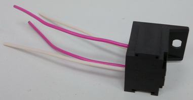 Разъем (колодка) под реле 90.3747 с 4-я провод. L=120мм с боковым крепежом