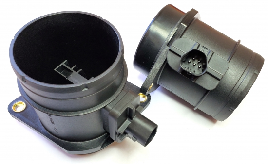 Датчик массового расх.воздуха(ДМРВ) 225 для 2170, 1118, 2123  с электр. пед. (треуг. разъем)