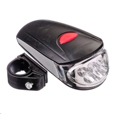 Фара велосипедная 7 диодов, 2 режима, 11,0х4,0х6,0см, питание 3xАА, пластик