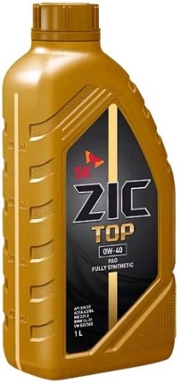 Масло моторное ZIC TOP 0W40 ACEA A3/B4, API SP синт. (1л)