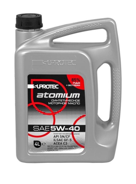 Масло моторное SUPROTEC ATOMIUM 5W-40 4л. синт.