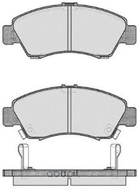 Колодки тормозные передние Honda Civic IV/V 95 RAICAM