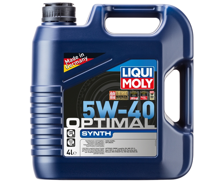 Масло моторное LIQUI MOLY OPTIMAL Synth 5W40 4л. синтетика