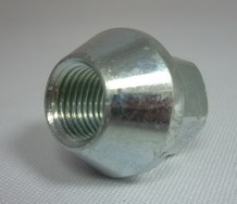 Гайка  колеса M12*1,25 L=23мм. S=17мм конус открытая