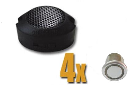 Радар парковочный ParkMaster 4-ZJ-50 серебро 4 датчика, биппер (без дисплея) для заднего бампера