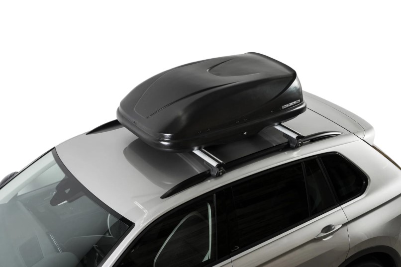 Автомобильный бокс Koffer BONUS 320л. черный матовый (одностороннее открытие) 1300*820*375