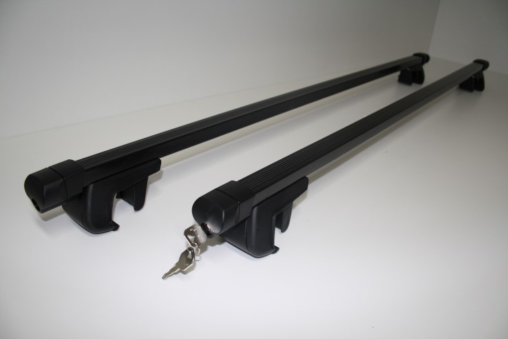 Багажник на рейлинги с замком, сталь 122см (Lavita)
