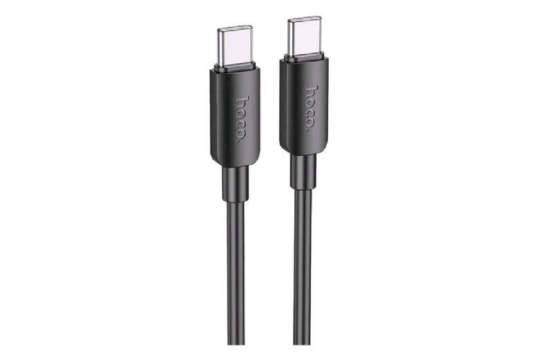 Кабель USB type-C для USB type-C  1м, 3А, 100W черный,  быстрая зарядка