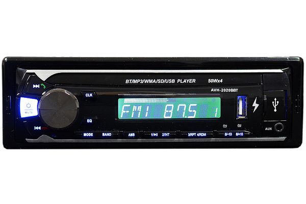 ACES Проигрыватель AVH-2020BBT MP3, USB, SD, AUX, 2RCA  4х50Вт (1DIN)