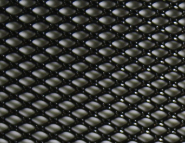 Сетка декор алюмин. ячейка  6мм х 3,5мм черная размер 100х30см