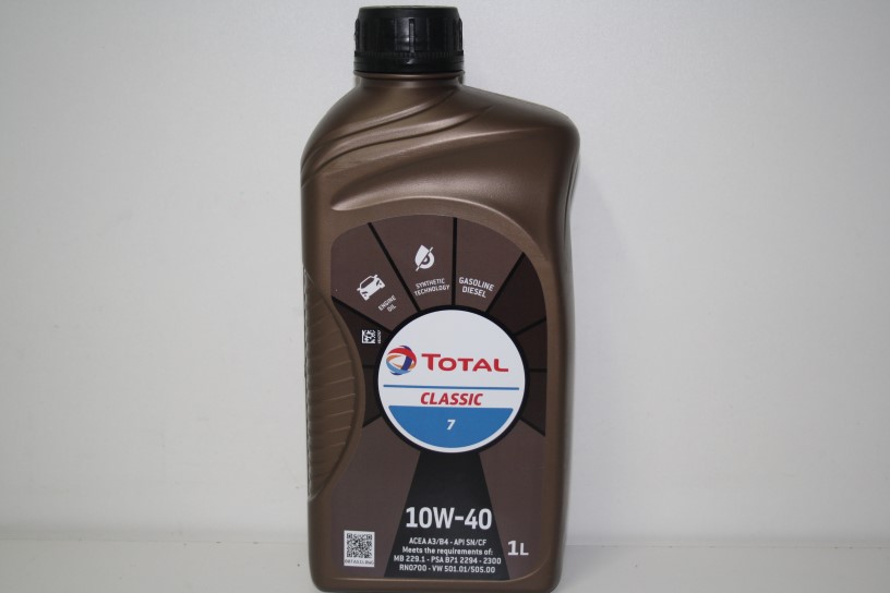 Масло моторное TOTAL  CLASSIC 7 10W40 (п/с) моторное масло 1л.