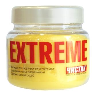 Очиститель для рук 450 мл.  Экстрим Чистик  (для сильных загрязн.) в пласт. банке