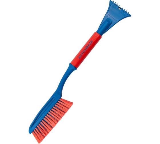 Щетка для снега со скребком AV-2125 с мягкой ручкой  63см