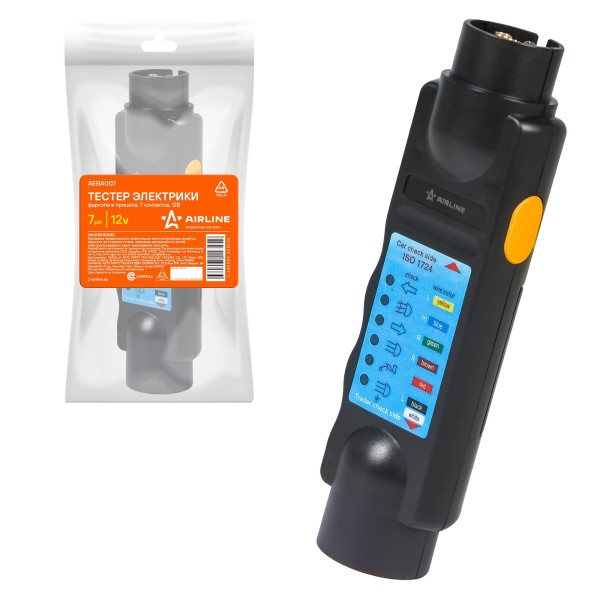 Тестер электрики фаркопа и прицепа 7 контактов 12В