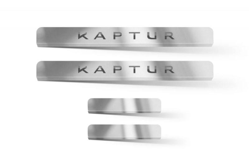 Накладки порогов Renault Kaptur 2016- 4шт. нержавейка в проем дверей