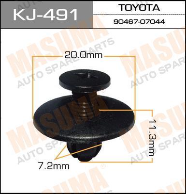 Пистон (клипса крепежная пласт.) KJ-491