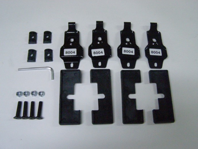 Компл. адаптеров для авто с гладкой крышей Chevrolet Niva 2002г.-н.в. (реком.перекладина 125см)