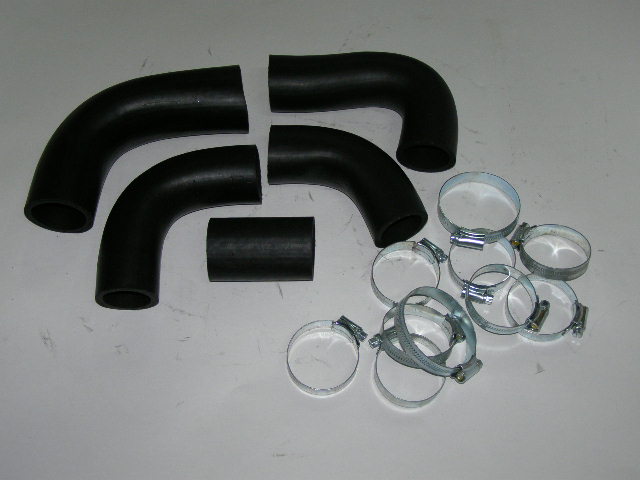 Патрубки радиатора Г-3302 ЗМЗ-406. из 5шт. с хомутами