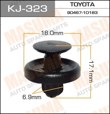 Пистон (клипса крепежная пласт.) KJ-323