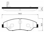 Колодки тормозные передние Kia Sportage-Калининград YES -Q