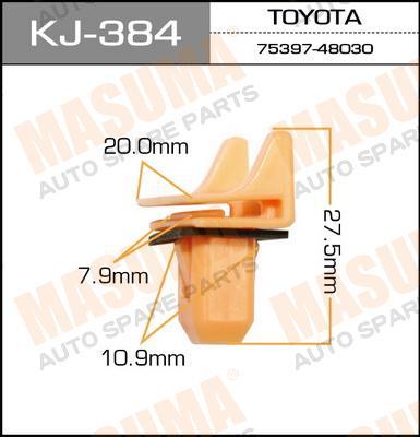 Пистон (клипса крепежная пласт.) KJ-384