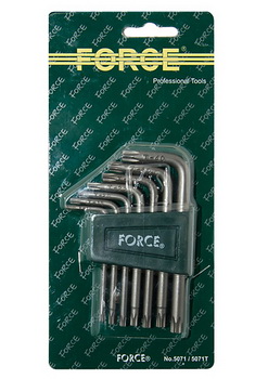 Набор  торкс (TORX) Г-образных  7 предм.Т10-T40