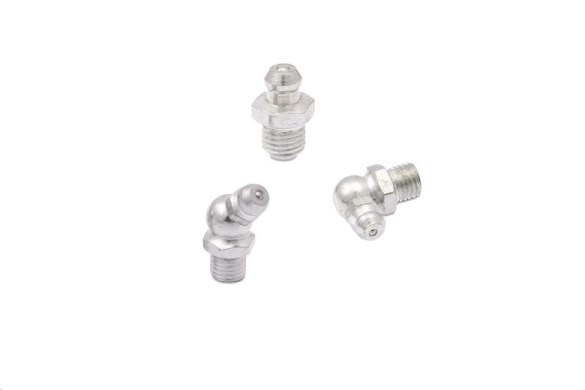 Набор пресс-масленок (тавотниц) М8 из 9шт (прямая 3шт, угловая 45* 3шт, угловая 90* 3шт)