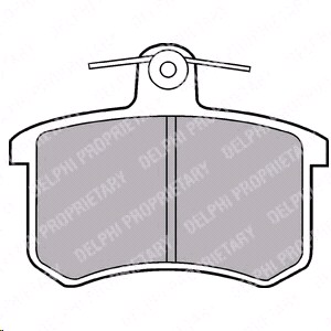 Колодки тормозные Audi А100 82)95/A4 95)97/A6 95)97/A8 94)99 задние