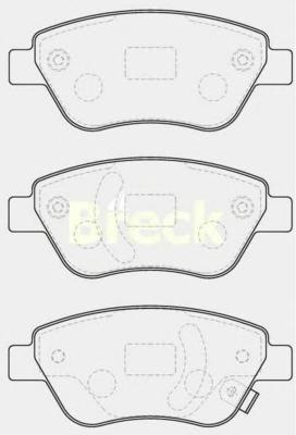 Колодки тормозные Opel CORSA передние