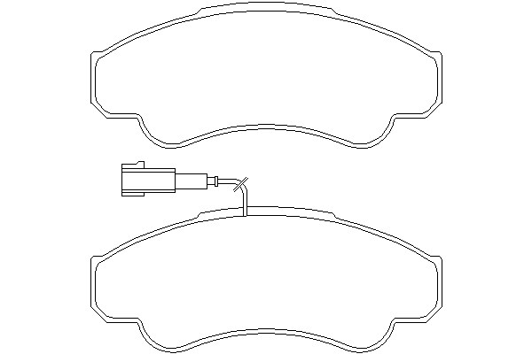 Колодки тормозные FIAT Ducato 1.8 07 передние