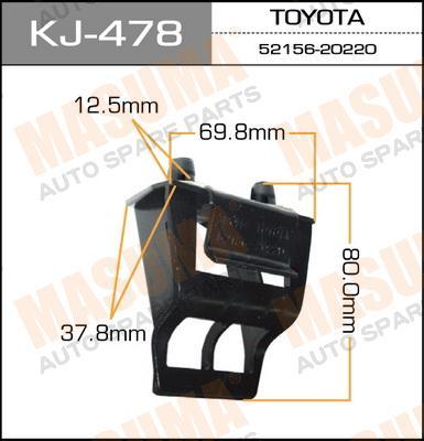 Пистон (клипса крепежная пласт.) KJ-478 (из 2 шт.)
