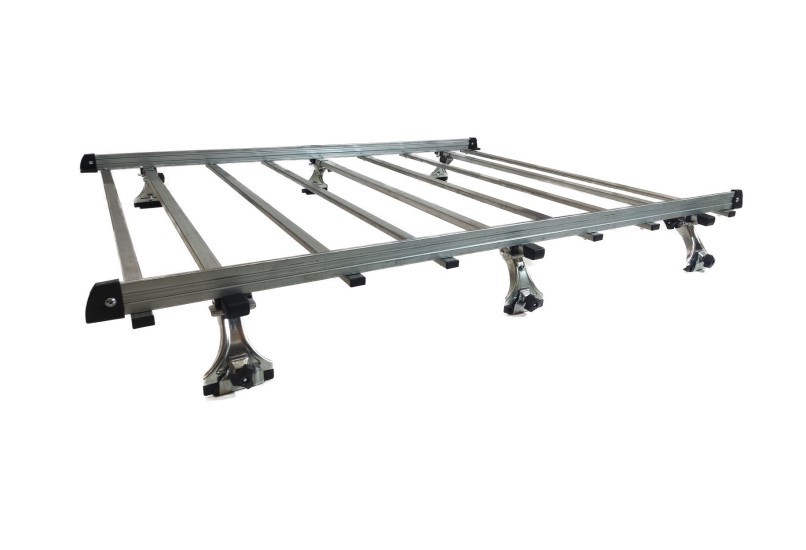 Багажник трехреечный LADA LARGUS 2012-г.в. без рейлингов на штатные места (прямоуг.рейки) 1,3м со сьемной корзиной Д*Ш1,