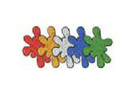 Наклейка КЛЯКСА галограф.