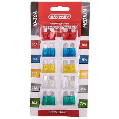 Предохранители набор MEDIUM 10-30А /10 шт/