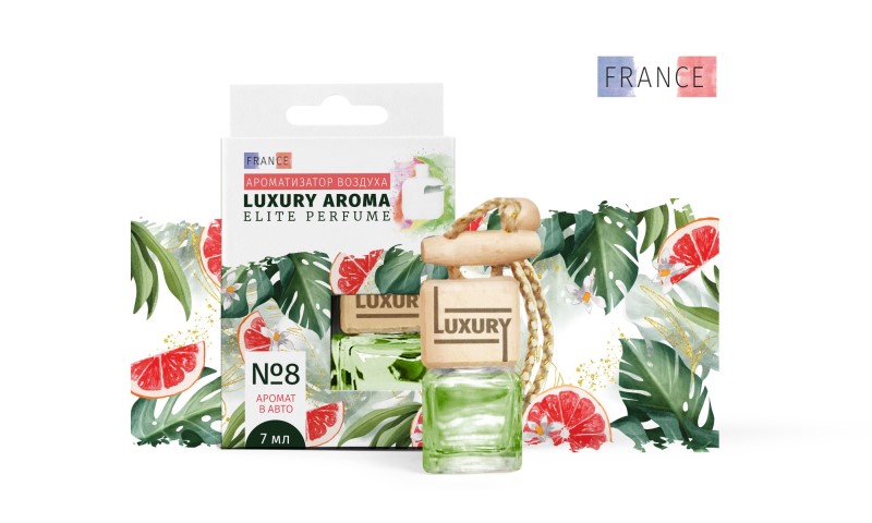 Автопарфюм Luxury Aroma Elite Perfume № 8 (по мотивам Лакоста) мужской, элитный, аромат свежести