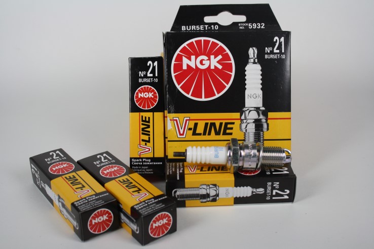 Свеча NGK  V-Line №21 (BUR 5ET-10) Audi 80,100; VW Golf, Passat 86