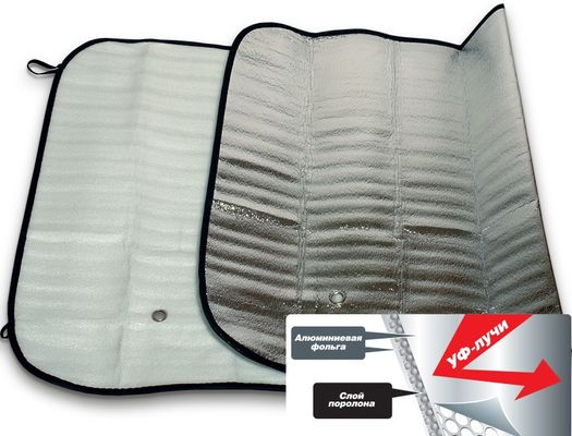 Шторка солнцезащитная на лоб стекло 145*70см