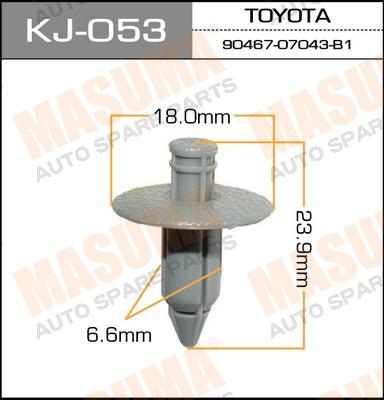 Пистон (клипса крепежная пласт.) KJ-053
