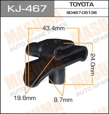 Пистон (клипса крепежная пласт.) KJ-467