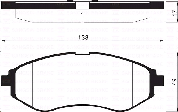 Колодки тормозные Chevrolet Aveo 02=) передние