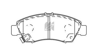 Колодки тормозные передние Honda Civic 1.3i-1.6i 16V 91-01