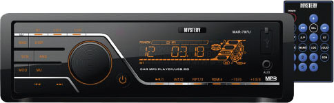 Автомагнитола USB MP3 MYSTERY MAR-707 U, FM/УКВ, USB,SD/MMC слот,пульт