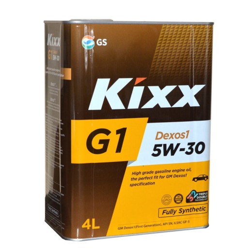 Масло моторное Kixx G1 5W30 SN Plus Dexos 1 4л. синт.